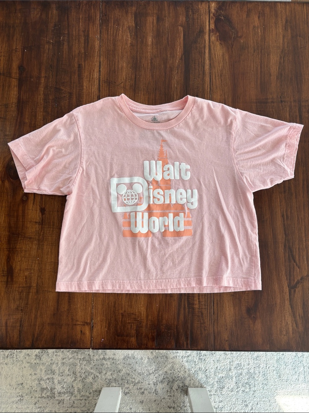 Women’s Pink Disney World Crop Top Size S